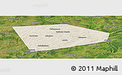 Shaded Relief Panoramic Map of Tatyshlinskiy, satellite outside