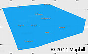 Political Simple Map of Tatyshlinskiy, single color outside