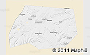 Classic Style 3D Map of Tuymazinskiy, single color outside