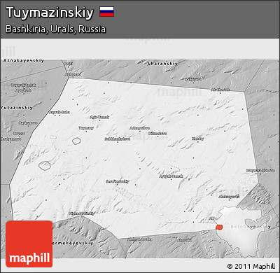 Gray 3D Map of Tuymazinskiy