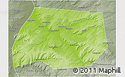 Physical 3D Map of Tuymazinskiy, semi-desaturated