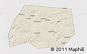 Shaded Relief 3D Map of Tuymazinskiy, cropped outside