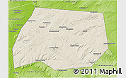 Shaded Relief 3D Map of Tuymazinskiy, physical outside