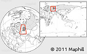 Blank Location Map of Tuymazinskiy, highlighted country, highlighted grandparent region, within the entire country