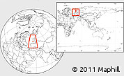 Blank Location Map of Tuymazinskiy, highlighted grandparent region, within the entire country