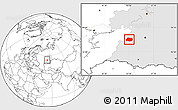 Blank Location Map of Tuymazinskiy, highlighted grandparent region