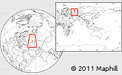 Blank Location Map of Tuymazinskiy, highlighted parent region, within the entire country