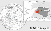 Blank Location Map of Tuymazinskiy, highlighted parent region, highlighted grandparent region