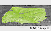 Physical Panoramic Map of Tuymazinskiy, darken, desaturated