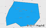 Political Simple Map of Tuymazinskiy, cropped outside