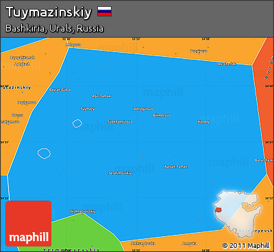 Political Simple Map of Tuymazinskiy