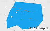 Political Simple Map of Tuymazinskiy, single color outside