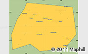 Savanna Style Simple Map of Tuymazinskiy, cropped outside
