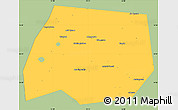 Savanna Style Simple Map of Tuymazinskiy, single color outside