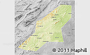Physical 3D Map of Uchaly, desaturated