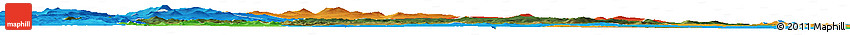 Satellite Horizon Map of Uchaly, political outside