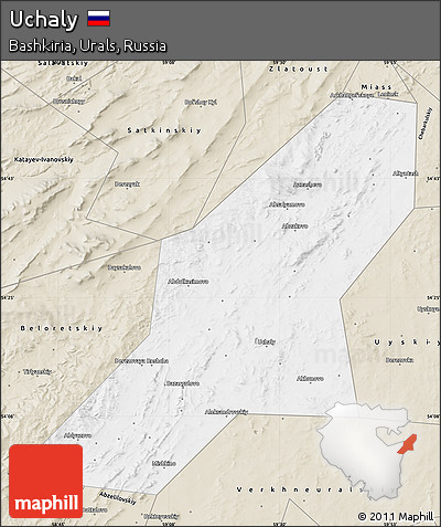Classic Style Map of Uchaly