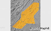 Political Map of Uchaly, desaturated