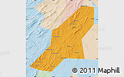 Political Map of Uchaly, lighten