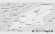 Silver Style Panoramic Map of Uchaly