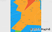 Political Simple Map of Uchaly