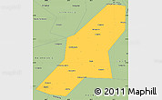 Savanna Style Simple Map of Uchaly