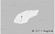 Gray 3D Map of Ufa, single color outside