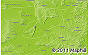 Physical 3D Map of Ufa