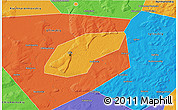 Political 3D Map of Ufa