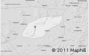 Silver Style 3D Map of Ufa