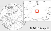Blank Location Map of Ufa