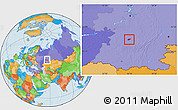 Political Location Map of Ufa
