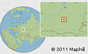 Savanna Style Location Map of Ufa