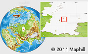 Physical Location Map of Asha, highlighted grandparent region