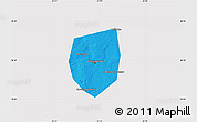 Political Map of Chelyabinsk, cropped outside
