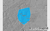 Political Map of Chelyabinsk, desaturated