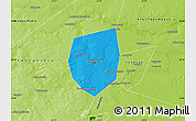 Political Map of Chelyabinsk, physical outside