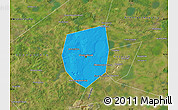 Political Map of Chelyabinsk, satellite outside