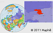 Political Location Map of Komi Republic