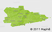 Physical 3D Map of Kurgan Oblast, single color outside