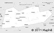 Silver Style Simple Map of Almenevskiy