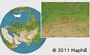 Satellite Location Map of Kurgan