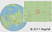 Savanna Style Location Map of Kurgan
