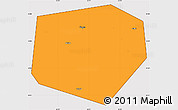 Political Simple Map of Kurgan, cropped outside