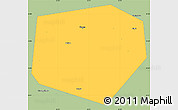 Savanna Style Simple Map of Kurgan