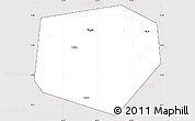 Silver Style Simple Map of Kurgan, cropped outside