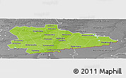 Physical Panoramic Map of Kurgan Oblast, desaturated