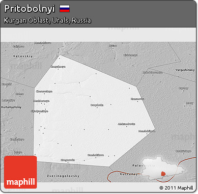 Gray 3D Map of Pritobolnyi
