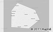 Gray 3D Map of Pritobolnyi, single color outside
