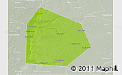 Physical 3D Map of Pritobolnyi, lighten, semi-desaturated